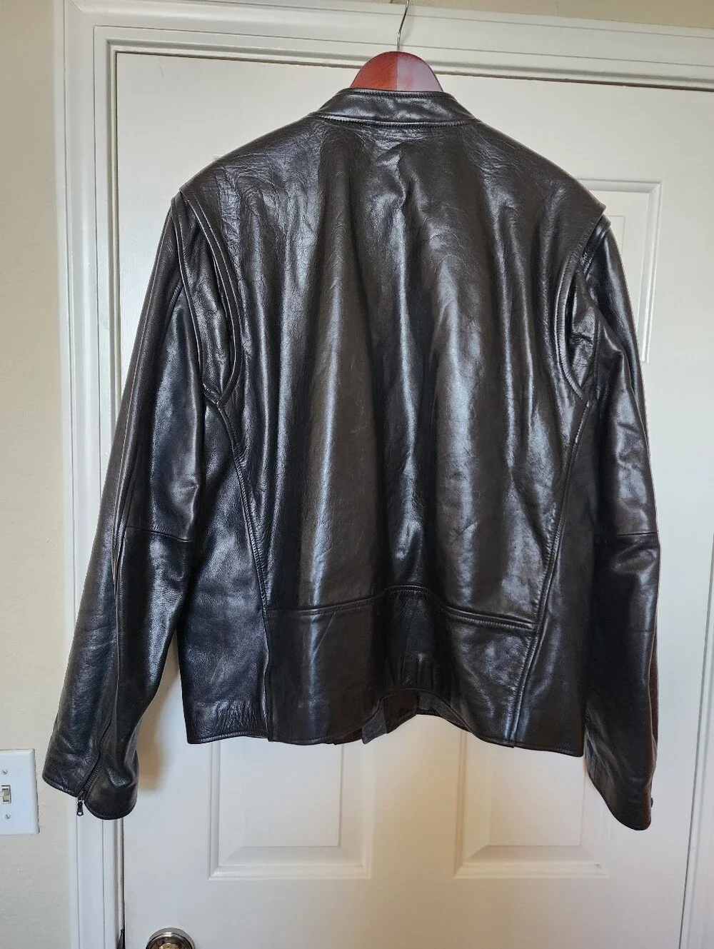 Banana Republic Black Leather Bomber Jacket